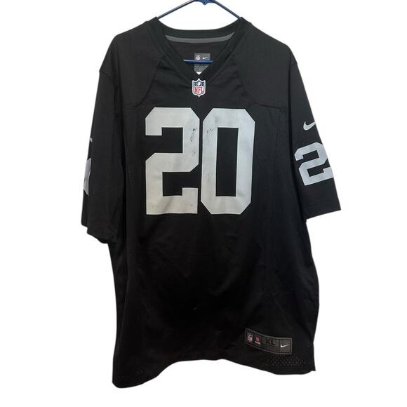 Darren McFadden Jersey Oakland Las Vegas Raiders Nike On Field #20 Mens XL Black - Picture 8 of 9
